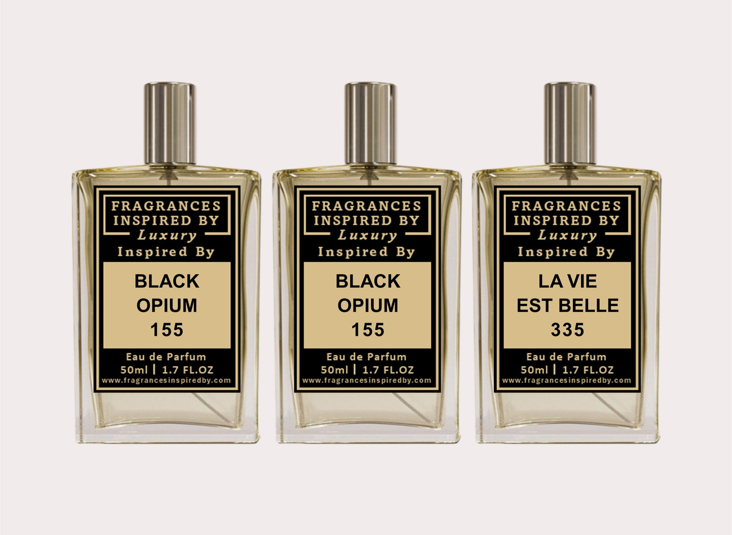 3 x 50ml Fragrance Set Bundle I Fragrances Inspired By Ltd