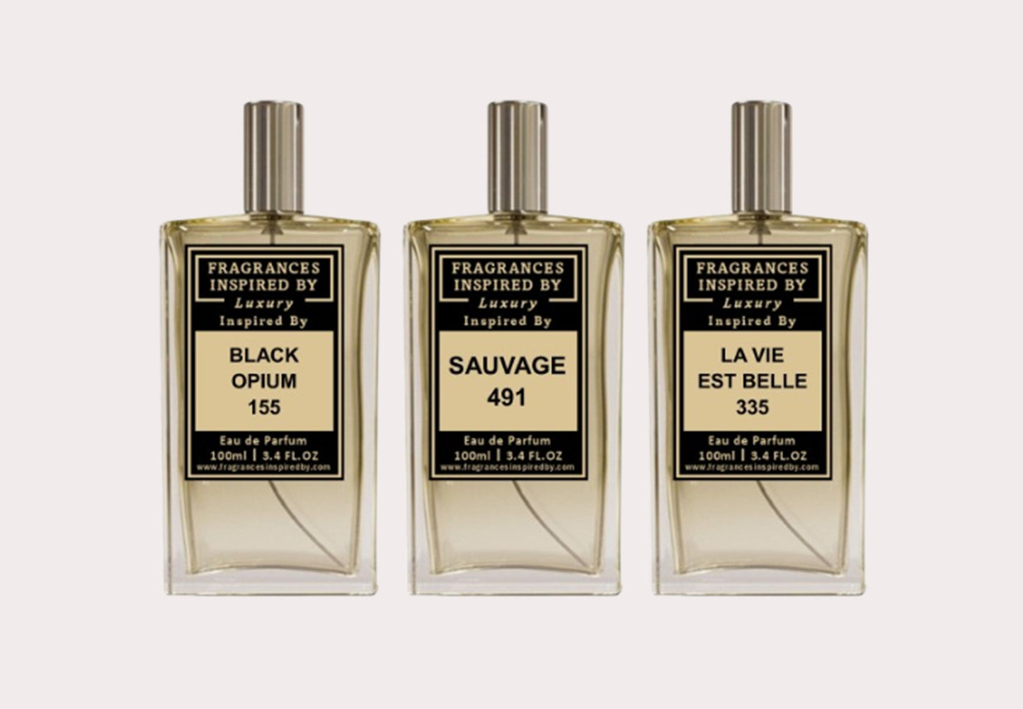 3 x 100ml Fragrance Set Bundle I Fragrances Inspired By Ltd
